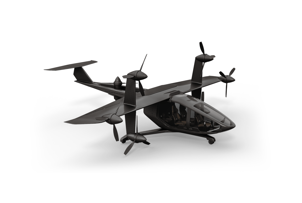 black eVTOL